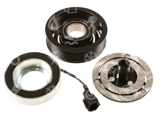 spojka pro kompresor CALSONIC CR08, průměr: 100 mm, PV7, 12V, ložisko 30 x 47 x 18, pro NISSAN NOTE / JUKE 1.6. OEM: 926003VA5B / 92600-3VA5B